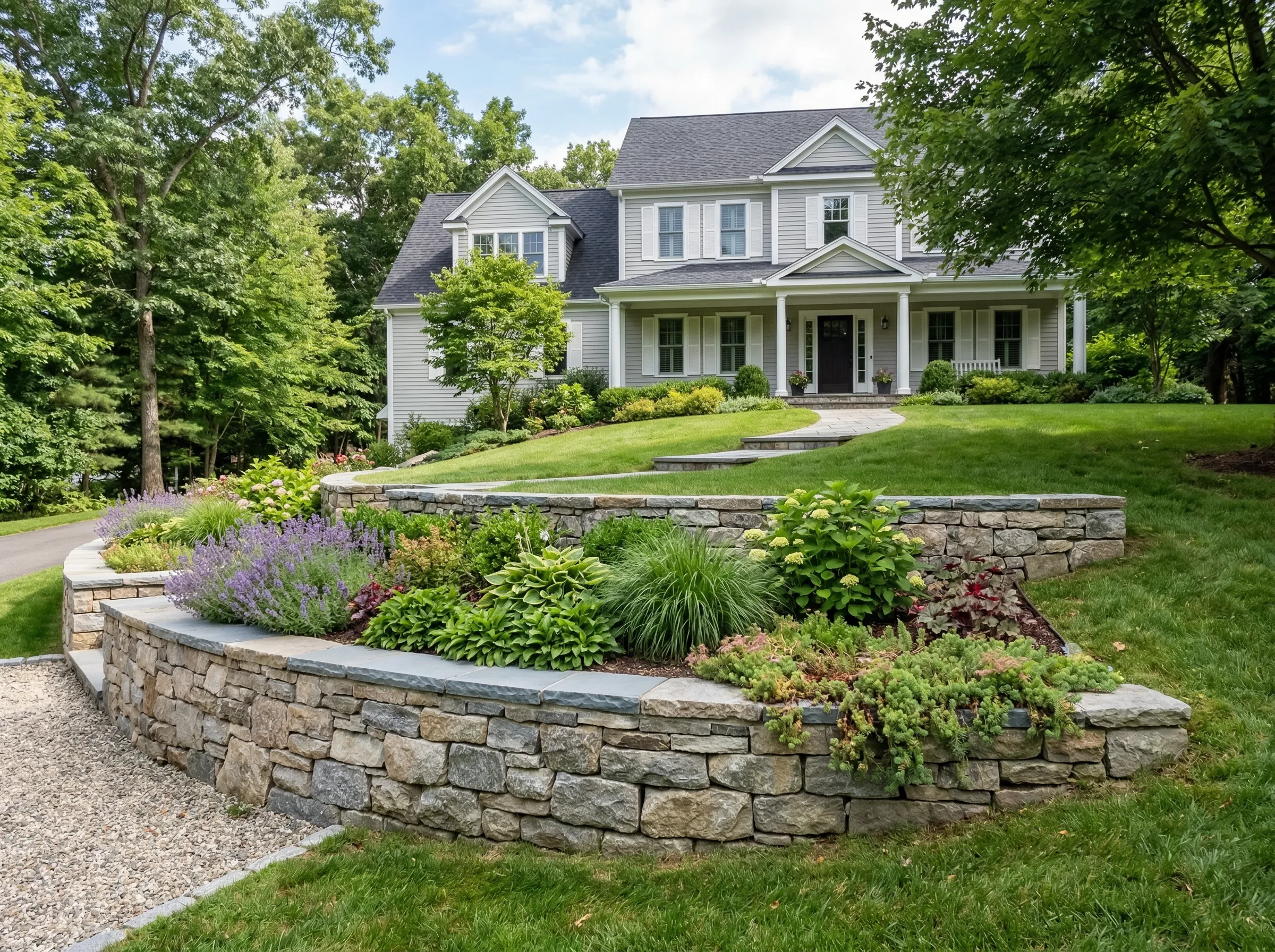 Retaining wall installation in Clarksville, TN