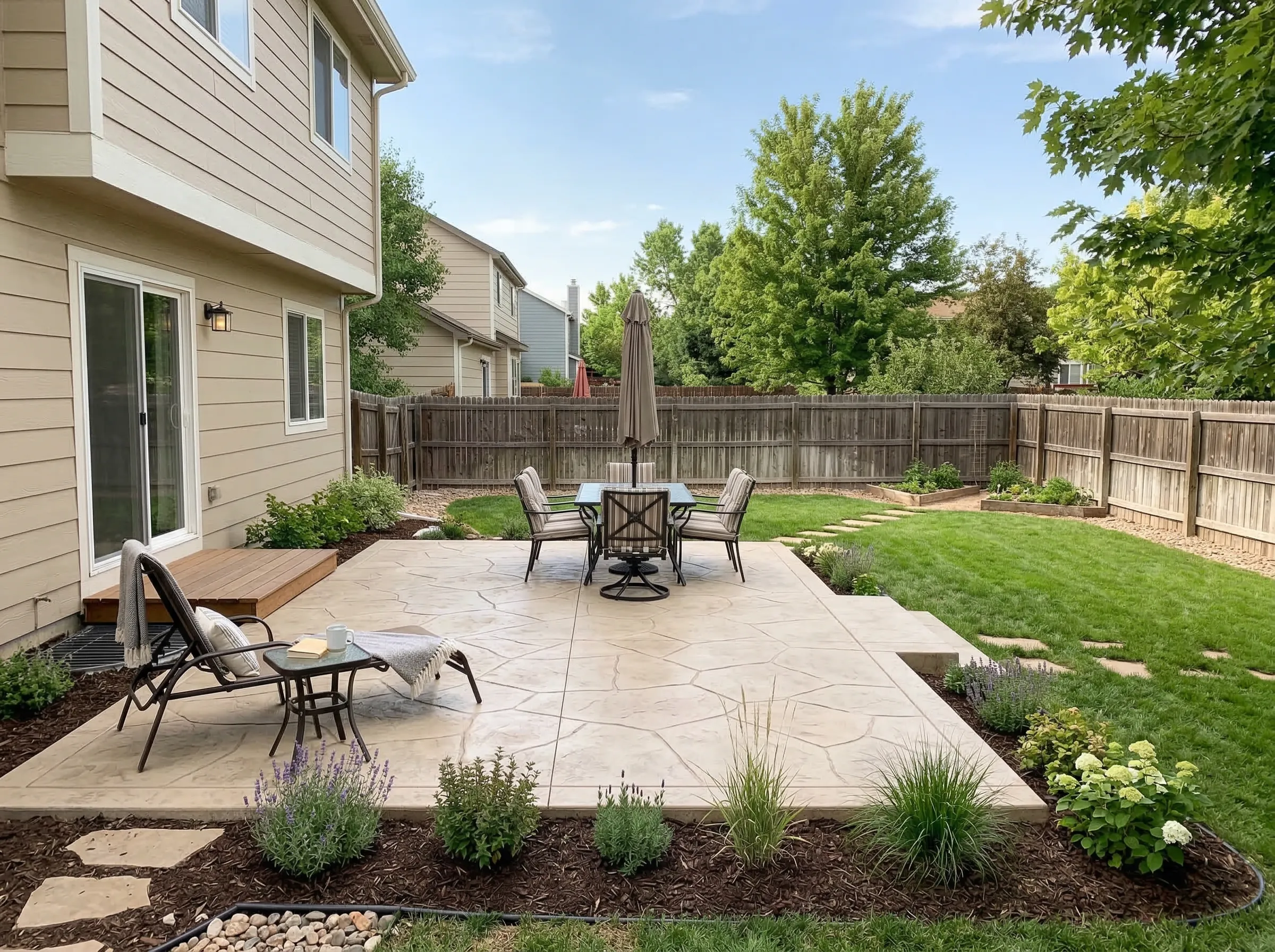 Concrete patio installation in Clarksville, TN