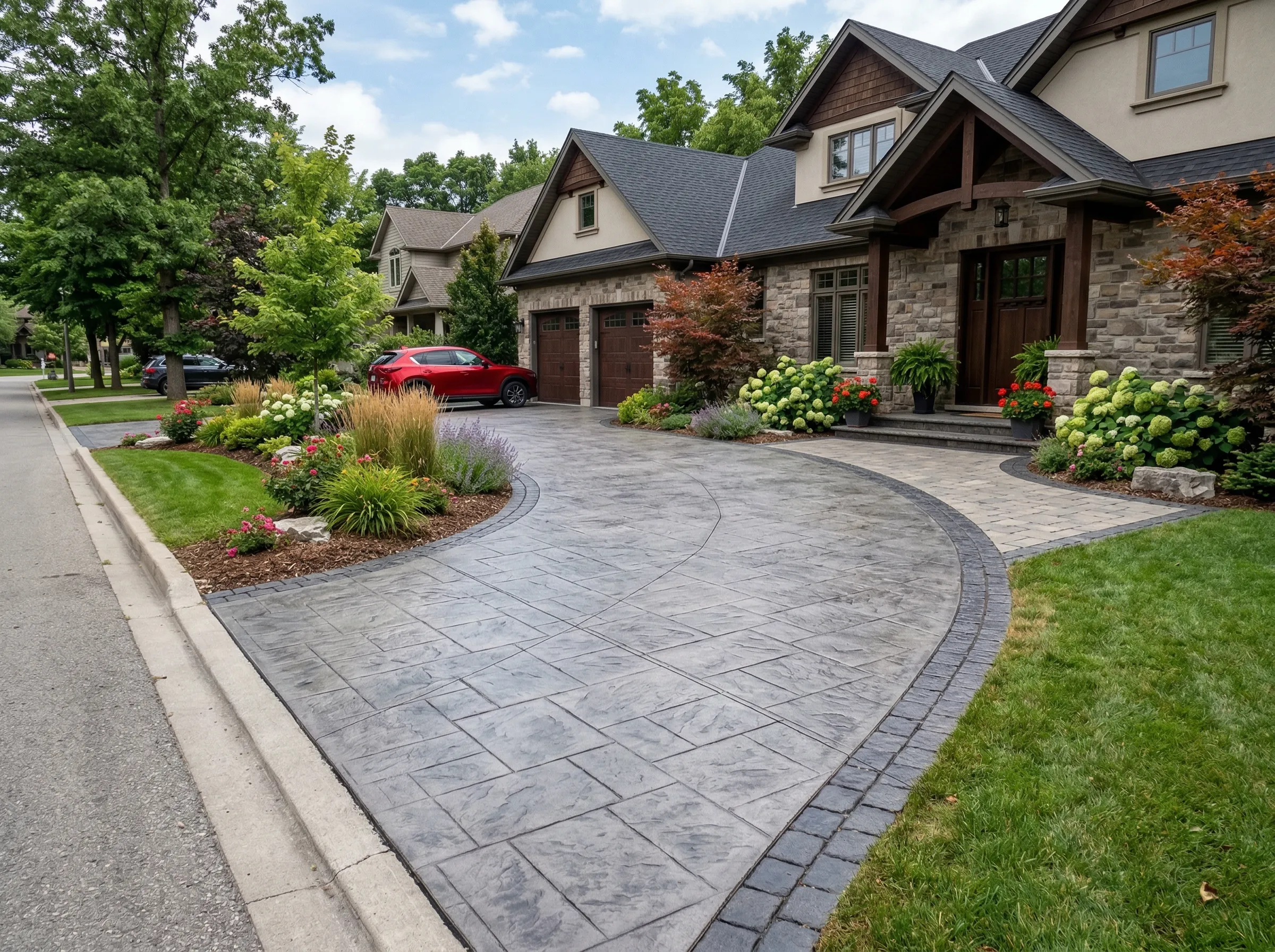 New concrete driveway in Clarksville, TN